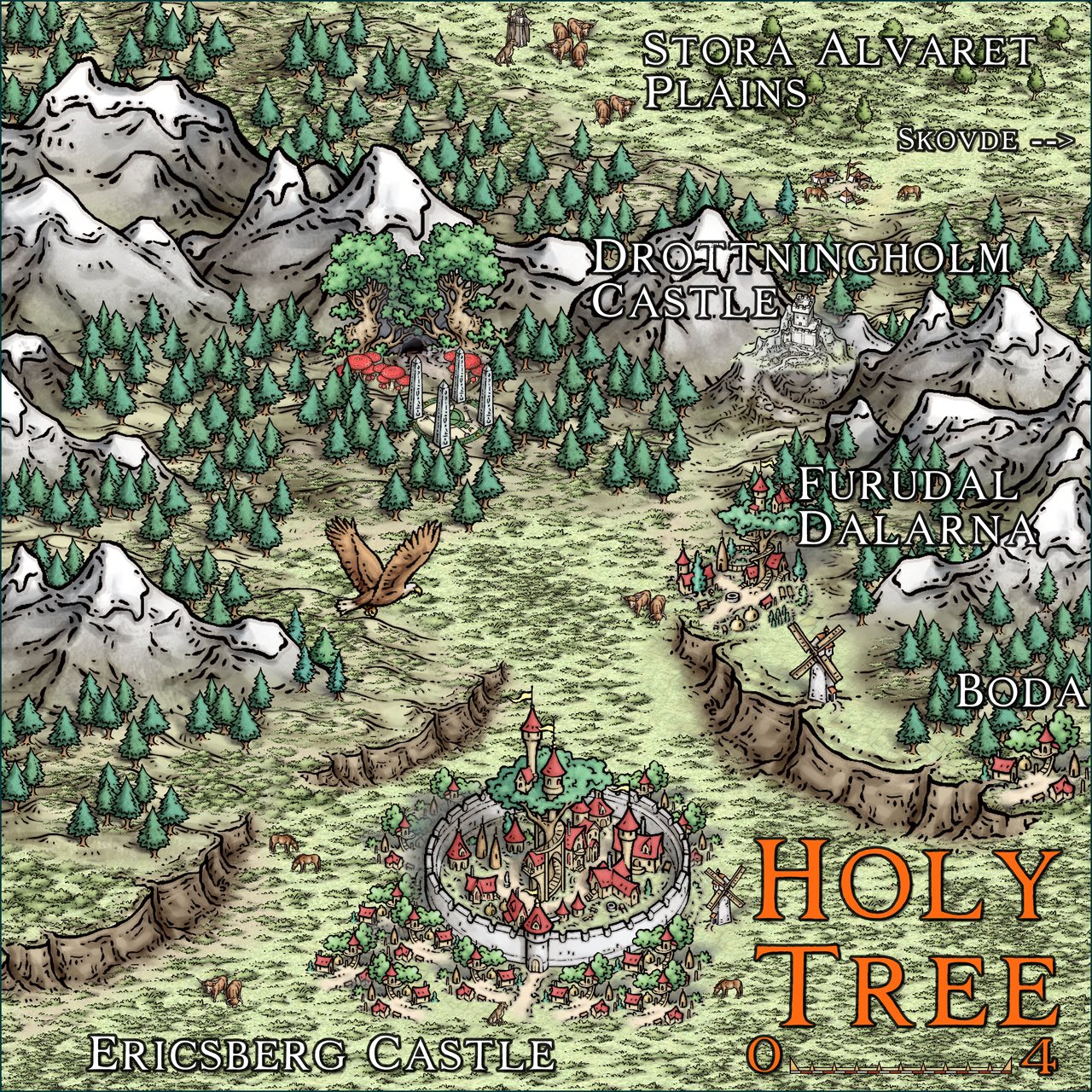 Nibirum Map: holy tree by Ricko Hasche